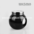 Caja de café de cerámica negra del café